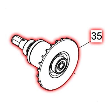 マキタ（makita） 部品 ロータ 619419-8 図番035 TD171D/TD161D用