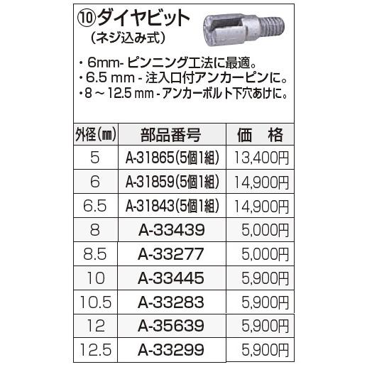 マキタ（makita） ダイアビット（ネジ込み式）【外径：5mm】A-31865(5