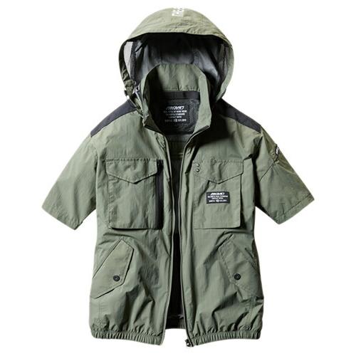 BURTLE（バートル） エアクラフト フード付き半袖のみ AC1156