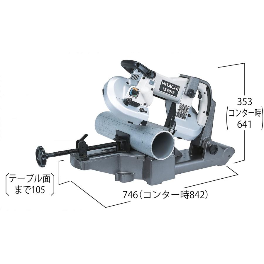 HiKOKI（ハイコーキ） CB12FA2 ロータリーバンドソー パイプ外径115mm 