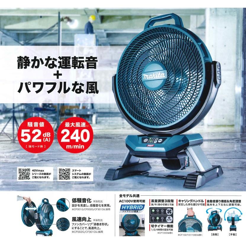 マキタ(makita) CF002GZ 青 充電式ファン 本体のみ 40V 100V【3193】｜total-homes｜03