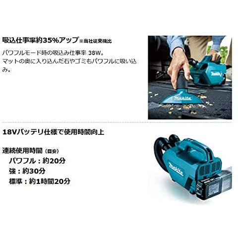 マキタ（makita） CL184DRF 充電式クリーナー 18V 3.0Ah バッテリー
