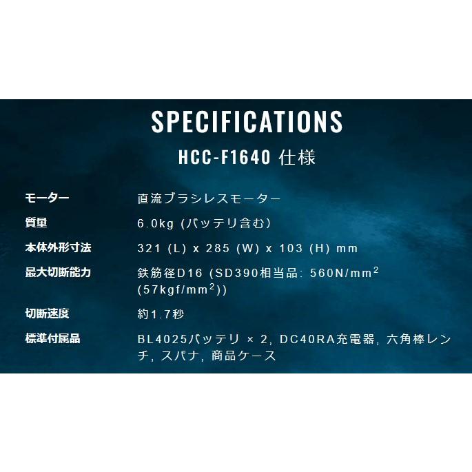 Ogura(オグラ) 充電式鉄筋カッター HCC-F1640(バッテリー2個 Ogura(オグラ) 充電式鉄筋カッター HCC-F1640(バッテリー2個
