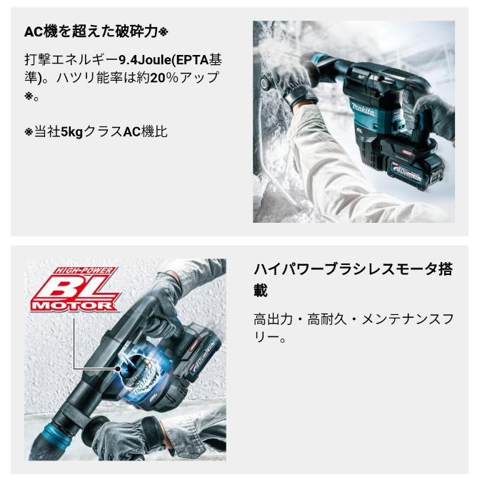 マキタ（makita） 充電式ハンマ SDS-max HM001GRMX 40V 4.0Ah