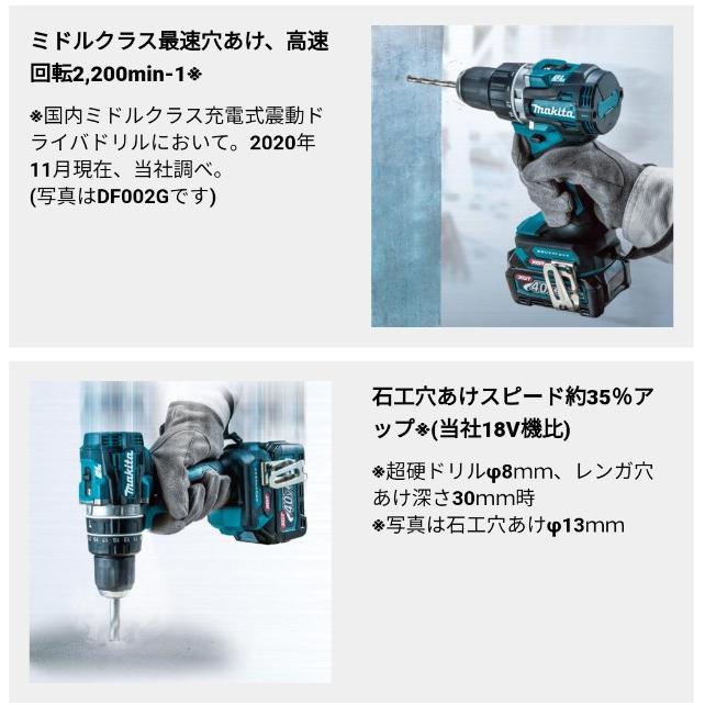 マキタ HP002GZ 充電式ドライバドリル 40V 本体のみ ※モード切替リング不動【市川行徳店】【店頭取引限定】【ジャンク】管理番号：IT61K5DHD99C マキタ（makita） HP002GZ 充電式震動ドライバードリル 40V 【本体のみ