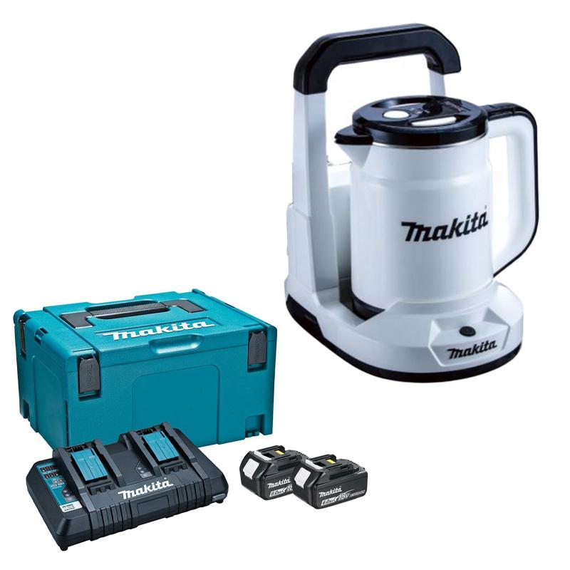 マキタ(makita) KT360DZW+A-61226 充電式ケトル+パワーソースキット1【バッテリー/充電器セット】18V+18V＝36V｜total-homes