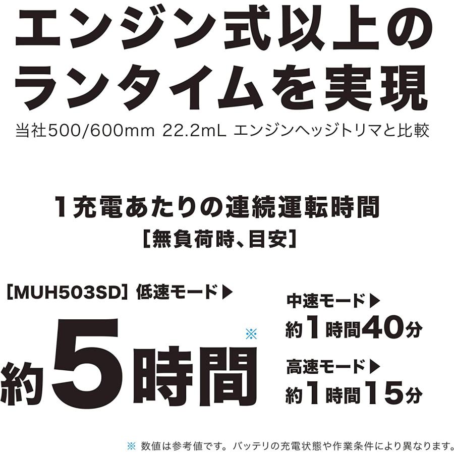 マキタ（makita） 500mm充電式ヘッジトリマー MUH503SDGX 片刃式 18V 