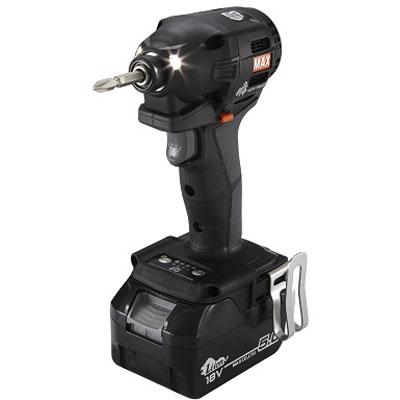マックス（MAX） 充電式インパクトドライバー PJ-ID153K(黒) 18V【本体 