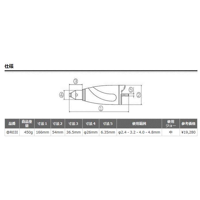 ロブテックス（エビ）アタッチメントリベッター　4963202076500　R03I｜total-homes｜02