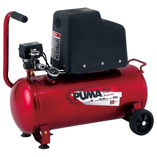 引き取り限定・福岡県/藤原産業 PUMA エアコンプレッサーSR-102 /SR-L30MPT-01 タンク容量30L /動作確認済み・中古品・本体のみ/現状渡し SK11 SK11(藤原産業) エアコンプレッサ SR-102 SR-L30MPT-01 タンク
