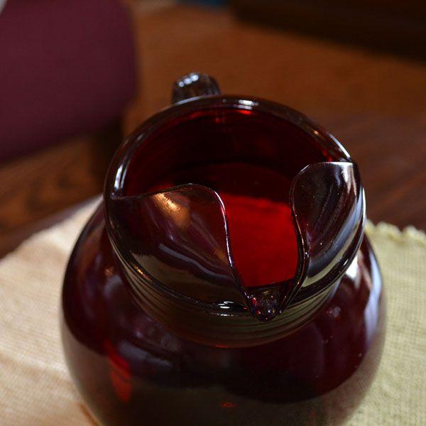 ファイヤーキング　アンカーホッキング　ルビーレッド　ティルトジャグ　ボールジャー ファイヤーキング アンカーホッキング ルビーレッド ティルト