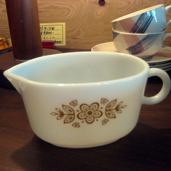 PYREX オールドパイレックス バタフライゴールド グレイビーソース 