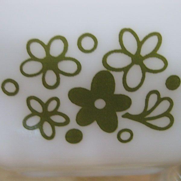 OLD PYREX バターケースクレイジーデイジースプリングブロッサム