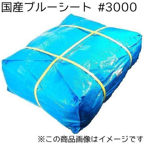 ブルーシート 厚手 3000 防水 国産 サイズ 規格 5.4m×9m 4枚セット［SK 