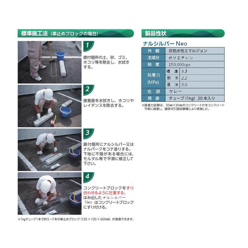 成瀬化学 コンクリートブロック接着剤 ナルシルバーネオ 灰色 1本 1kg Smz Narusiruba Bara 資材屋さん2号店 通販 Yahoo ショッピング