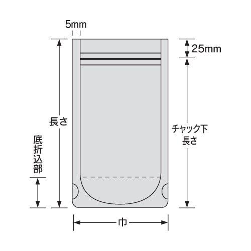 福助工業 スタンディング袋チャック付 ナイロンポリ Cタイプ No.10