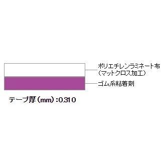 スリオンテック 布カラーテープ No.3345《白》 マットクロス加工 50mm×25m　30巻入　 ［HA］｜totallife｜02