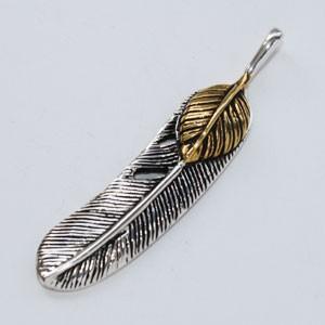【限定特価】 シルバー925 ゴールドフェザーペンダントトップ 2024 ネックレス、ペンダント 【限定特価】 シルバー925 ゴールドフェザーペンダントトップ 2024 ネックレス、ペンダント