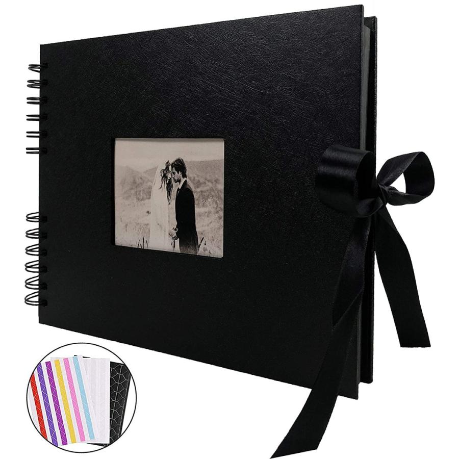 手作り アルバム Diy黒台紙40枚 スクラップブッキング 手作りフォトフレームブック お友達へのプレゼントや結婚式のフォトブック 黒 Shop ロタス 通販 Yahoo ショッピング