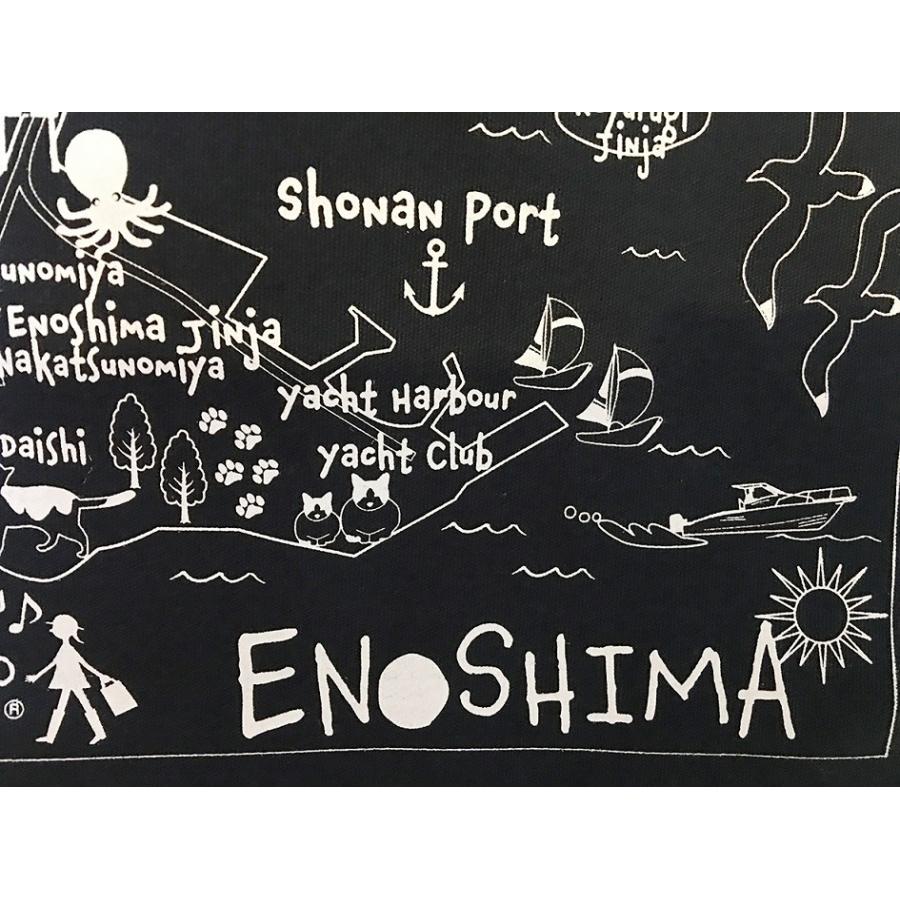 イラスト エコトートマップお散歩猫ちゃんシリーズ 江ノ島 ネイビー Etm019 Totemap 通販 Yahoo ショッピング