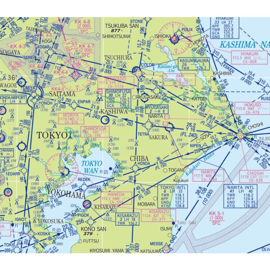 東京航空図 クリアファイル 関東地方 東海地方上空の空の地図航空図をオリジナルにデザイン Mcf09 Totemap 通販 Yahoo ショッピング