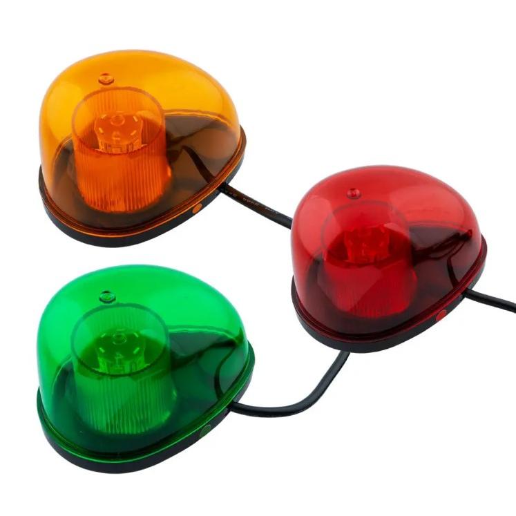 LEDミニ回転灯 マグネットタイプ 各色 12/24V共用 : カー用品