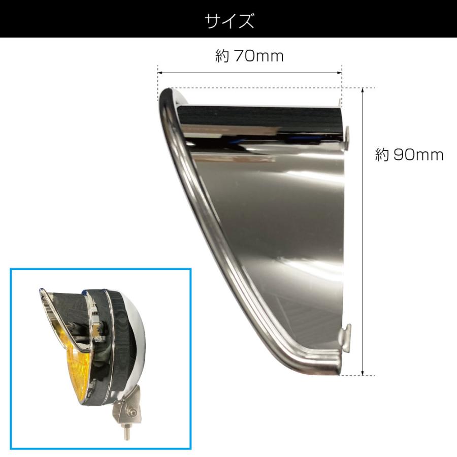 バイザー付き丸フォグランプ ステー付き 【公式通販】