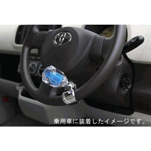 8角ライン入りハンドルスピンナー ブラック トラック用 : カー用品
