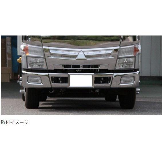 ブルーテックキャンターフロントバンパー用 コーナーメッキ 標準車用 R