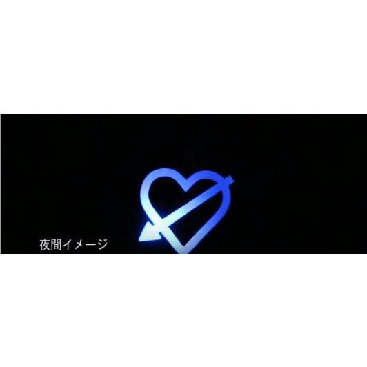 LEDラブマーク DC12V/24V共用 ピンク/ブルー 点灯/点滅 : カー用品 