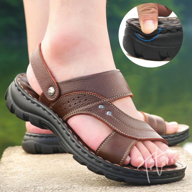 魅力的な価格 サンダル サンダル 夏 カジュアル サンダル メンズ レザー 本革 サンダル 大きい 夏 靴 大人 紳士靴 スポーツ 新作 ファッション ゆったり 着心地良い カジュアル Www Threeriversofs Com