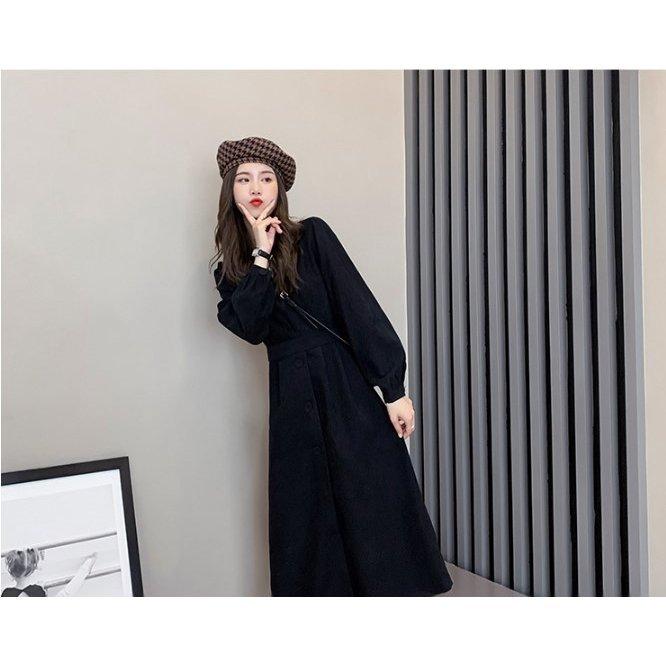 ワンピース レディース きれいめ ロングワンピース 長袖 ｖネック Aライン ベルト付き 大きいサイズ 春春服 カジュアル ゆったり 新作 通勤 上品 Ol 15 新作