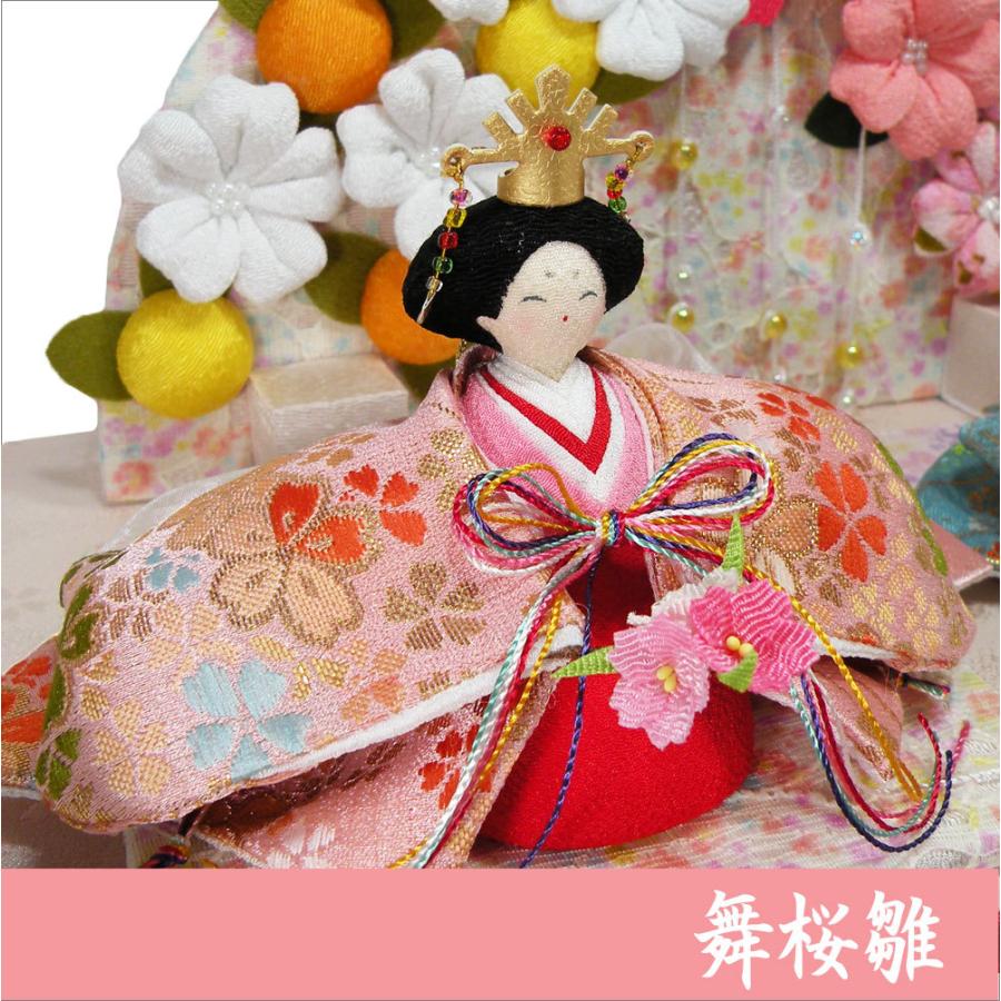 龍虎堂リュウコドウお雛様 桃花几帳 花雅雛 親王飾り 雛人形 花 飾り