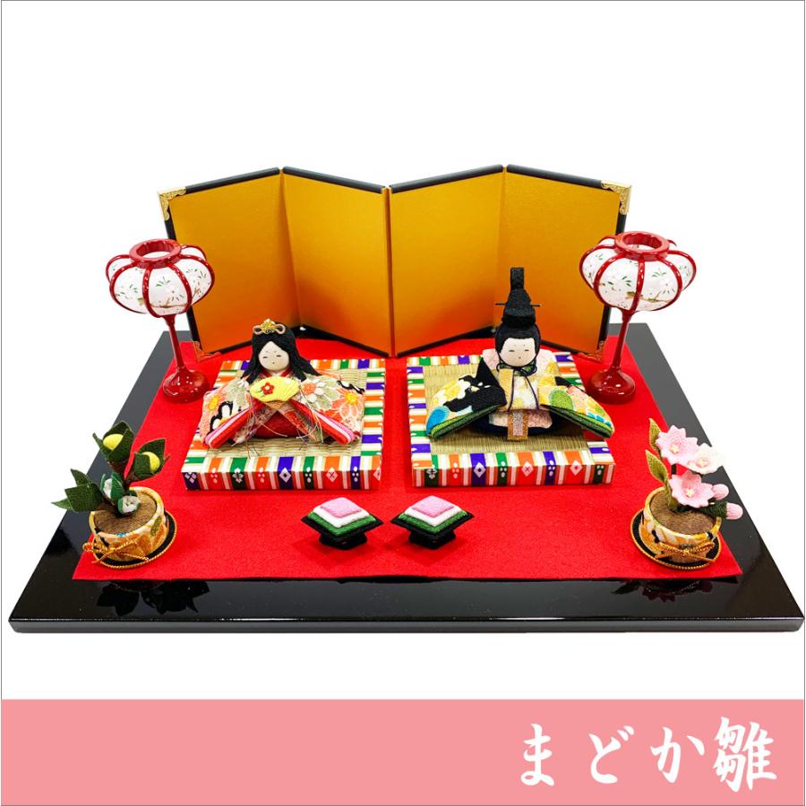 雛人形 龍虎作 ひな祭り 送料無料 ちりめん 雛人形 まどか雛 ひな祭り 龍虎堂 リュウコドウ