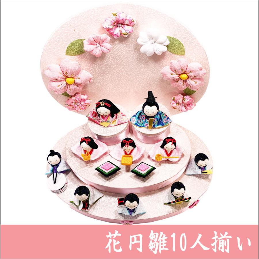 送料無料 ちりめん 雛人形 花円雛 はなまどかひな 十人揃い お雛様 ひな祭り 龍虎堂 リュウコドウ 日本製 Rk1 8 和雑貨と日本の道具のお店 とうび 通販 Yahoo ショッピング