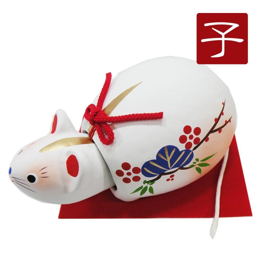 干支 首振り 招福子 松竹梅 （中） 龍虎堂 和紙 置物 正月飾り 子年