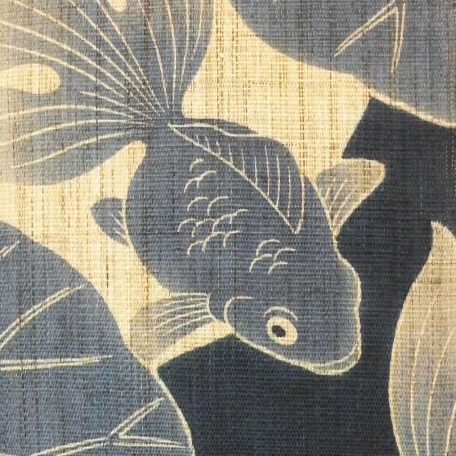 レア　麻のタペストリー　金魚　日本製　大一金襴 レア麻のタペストリー金魚日本製大一金襴