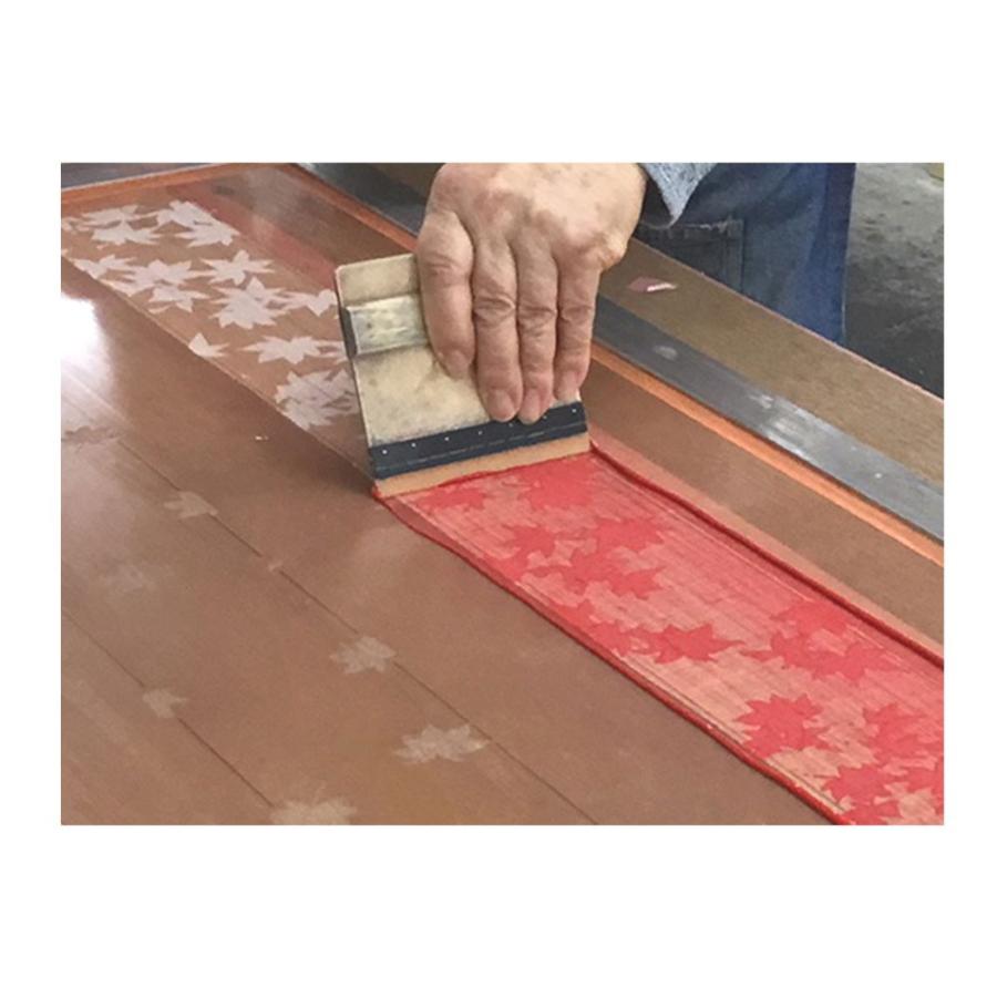 細タペストリー　紅葉狩り　京都　洛柿庵　らくしあん　麻100%　和モダン　インテリア