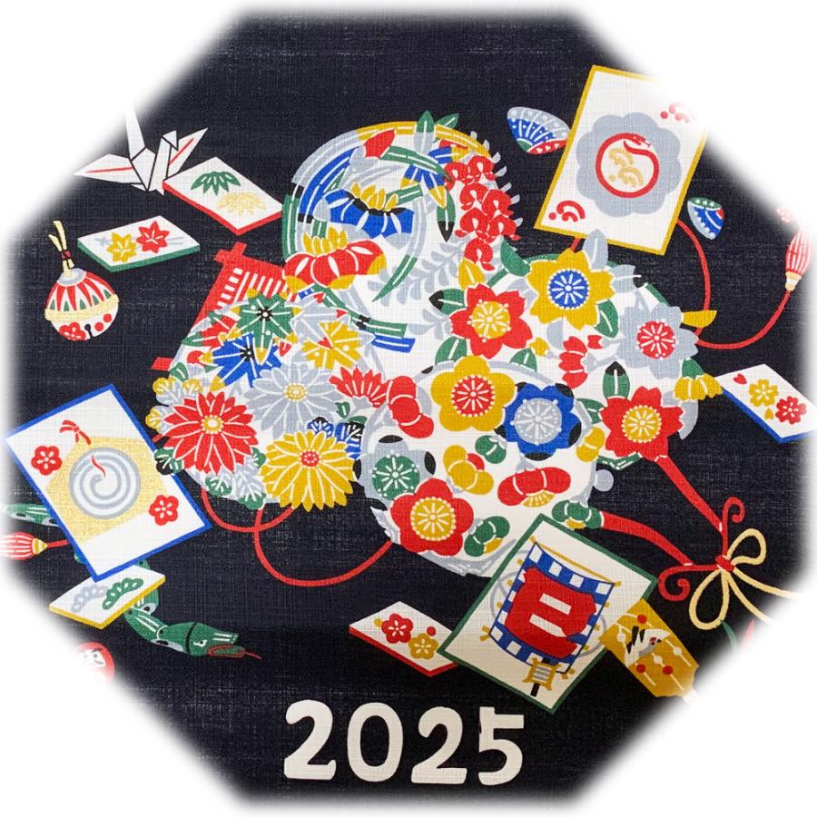 人気商品 干支 掛軸カレンダー 巳年 み年 2025 山本仁商店 日本製 : 和