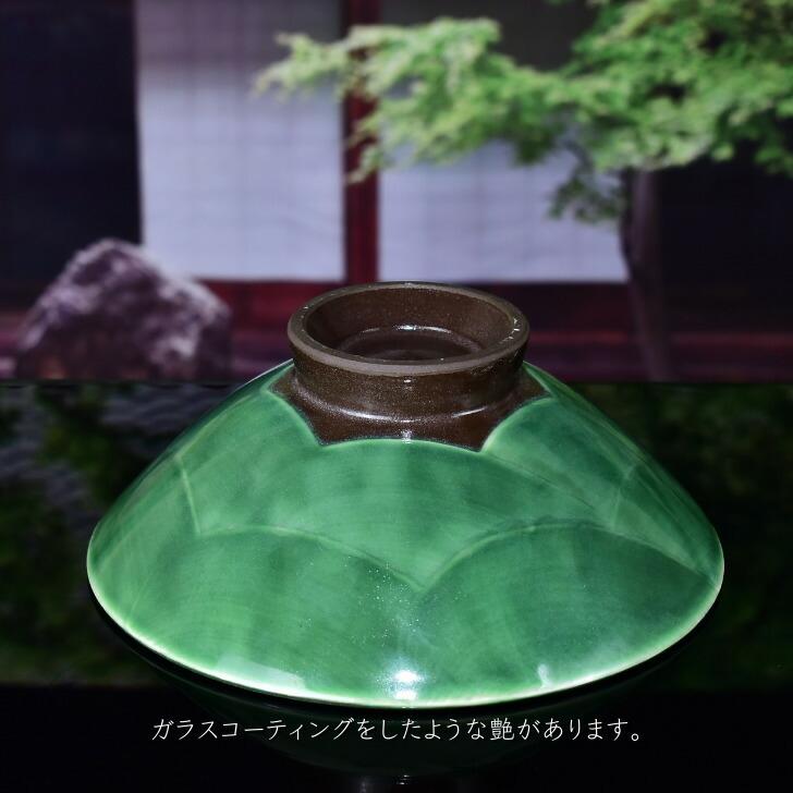 京焼 清水焼 陶あん 色絵付け 大鉢 菓子鉢(緑地×カトレア) | ME-CFS.NET