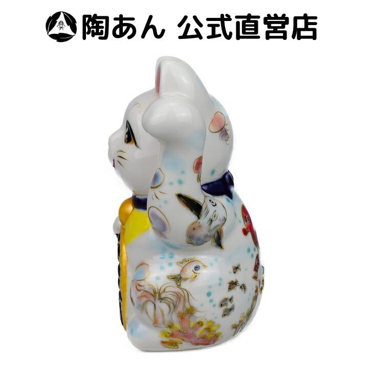 京焼 清水焼 陶あん 一点物 色絵付け 招き猫（海の仲間たち） 商品情報