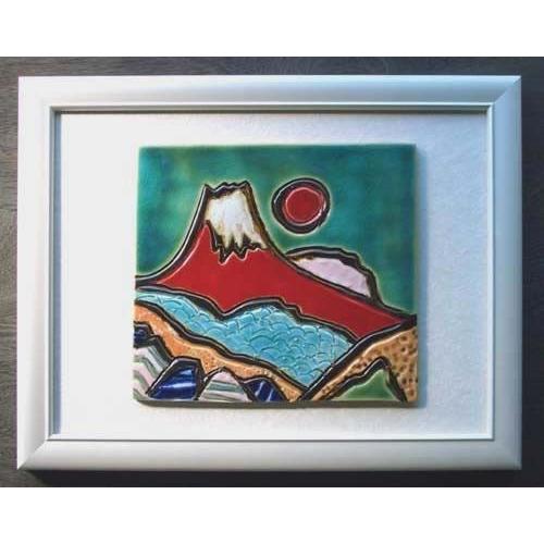 おめでたい赤富士陶板 　オリジナル美術陶板 赤富士シリーズ・初夏 |  | 01