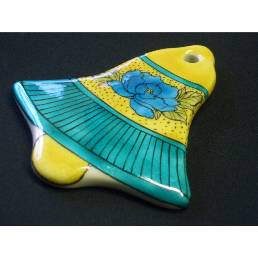 クリスマスオーナメント お待たせいたしました！　九谷焼陶製クリスマス・オーナメント『吉田屋風牡丹〜ベル』約10×8.5cm |  | 02