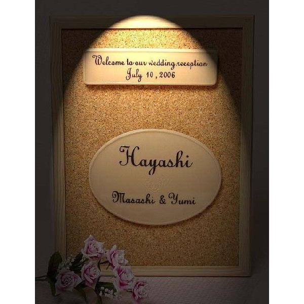 結婚ウェルカムボード WB-4横ラインズ・サイズ：30cm×40cm | 