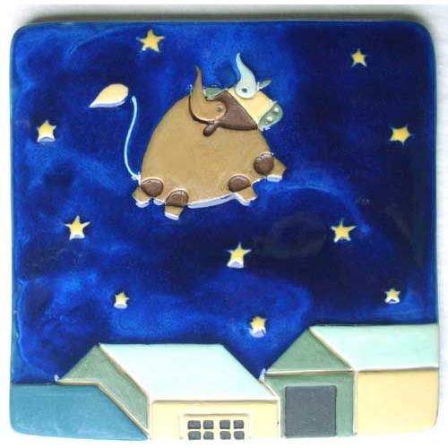 （吉岡保夫）星空の牛・瑠璃釉 | 