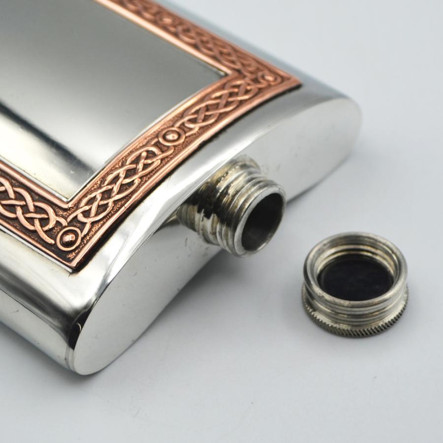 ピューター製 スキットル コッパーフレーム 180ml 英国 A.E.Williams