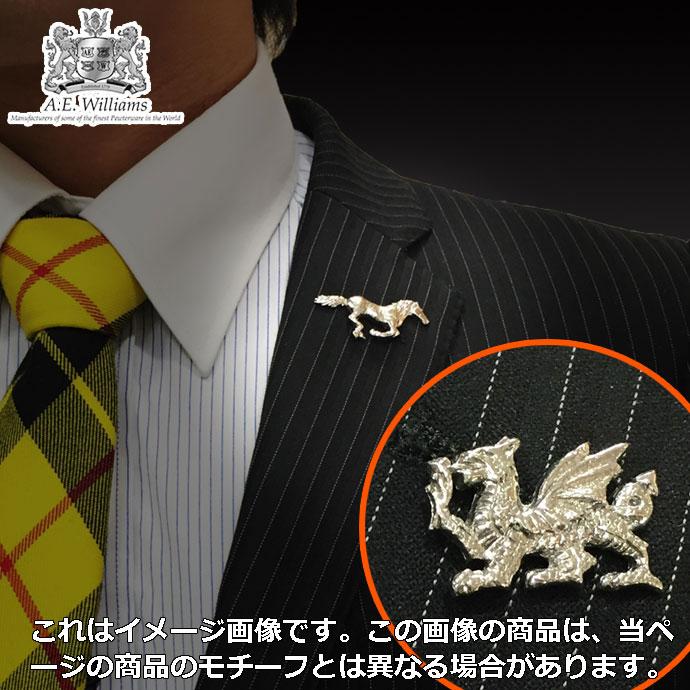 ピューター製 ピンバッジ ラペルピン シカ 鹿 英国 A.E.Williams