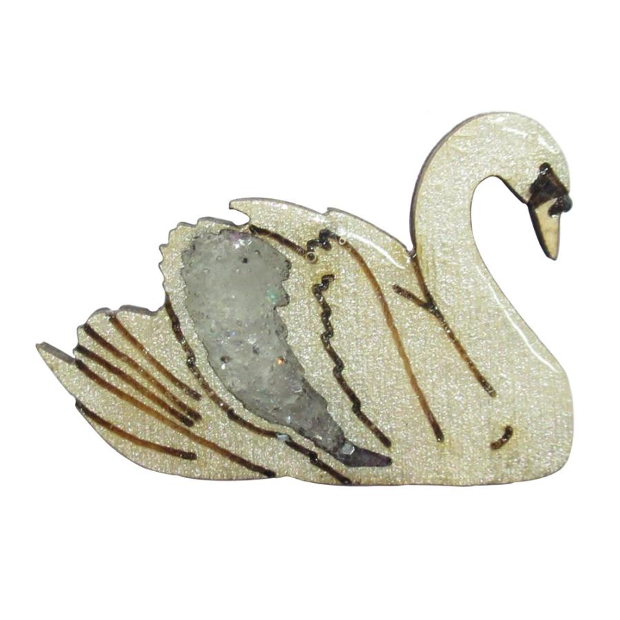 ハンドメイド 木製 ピンバッジ 白鳥 スワン 英国製 ベクベクメイクス Bekbek Swan 英国雑貨トゥーシェ 通販 Yahoo ショッピング