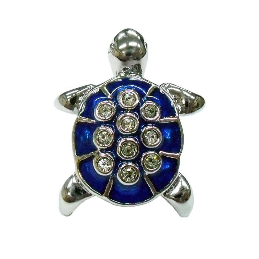 ピンバッジ ブローチ カメ 青 動物 英国 cadogan : cadpin-blturtle 