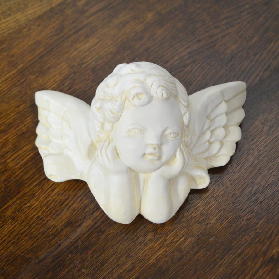 ヴィンテージ 壁掛け 石膏レリーフ エンジェル ラファエロ 天使 英国製